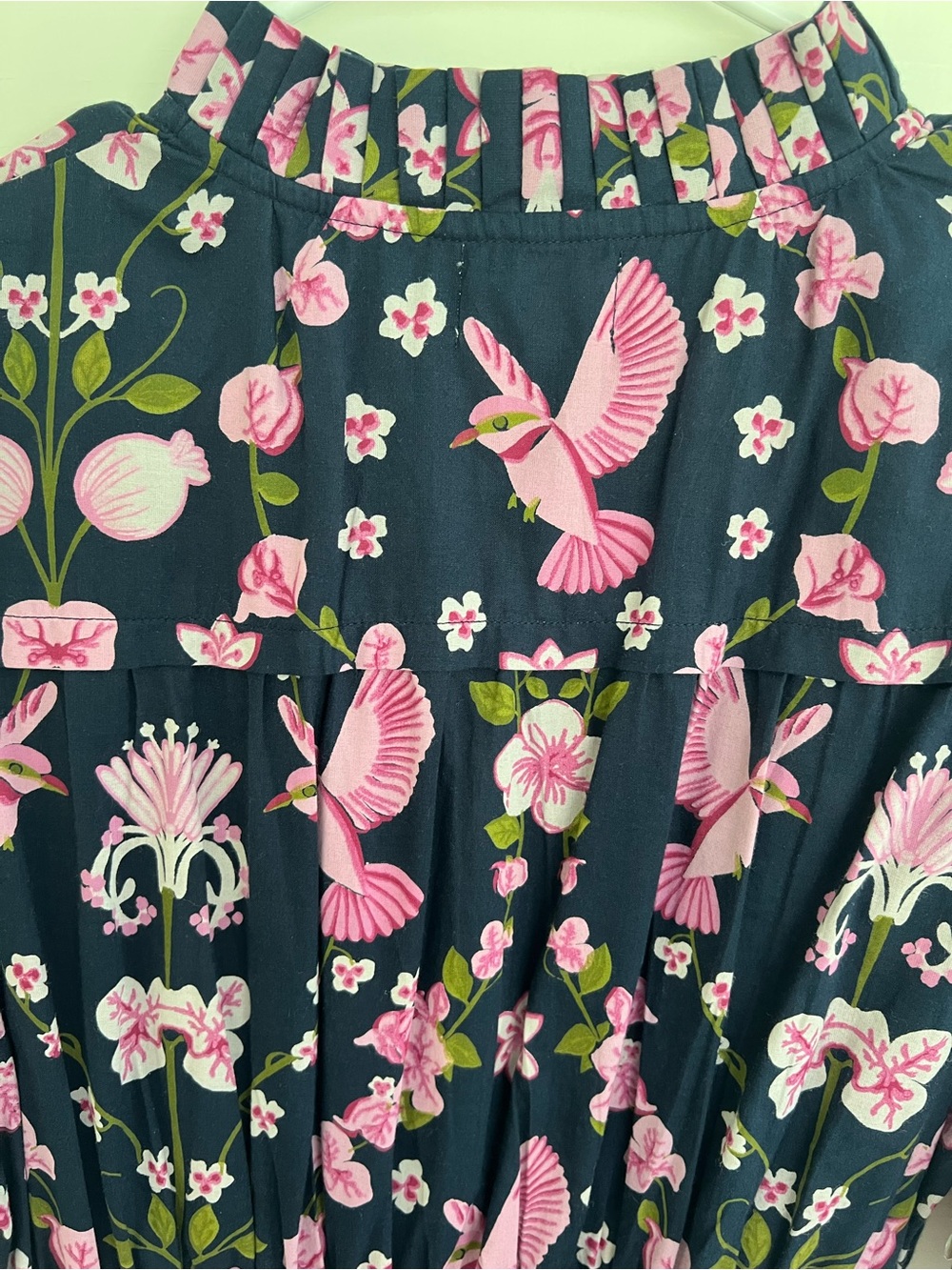 Beyond by Vera Floral-Print Navy Mini Dress with Pink Accents - Picture 6 of 8